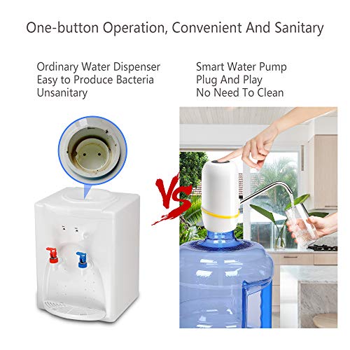 Water Bottle Pump 5 Gallon Water Bottle Dispenser USB Charging