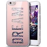 iPhone 8 Plus Case,PHEZEN iPhone 8 Plus/7 Plus [Bling Glitter Case] Rose Gold Plating Dream Mirror Case Luxury Diamond Bumper Bling Glitter Moving Sparkle Floating Quicksand TPU Protective Case