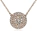 Fossil Glitz Disc Rose Gold Necklace, 18