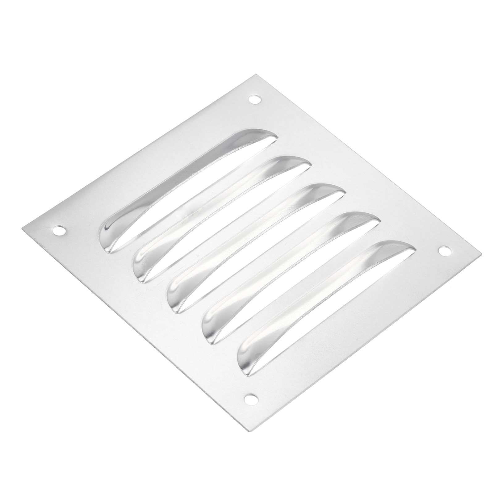 PATIKIL 5 x 5 Inch Vent Cover, Aluminum Alloy Screen Air Grille Ventilation Cover HVAC Louvered Grill for Home Kitchen Bathroom Wall Ceiling