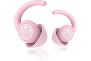 OLINS KAKO Ear Plugs for Sleeping Noise Cancelling 2 Pairs Noise Reduction Earplugs for Sleep Soft Silicone Hearing Protection Earplug for Snoring Work Construction Noise Sensitive PK-Pink