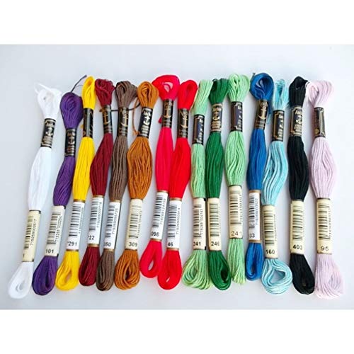 Cotton Thread - 100 Skeins Stranded Deal Cxc Cotton Thread - Number Pink Eyebrows Bulk Epilator Navy Cardboard Jewellery Colors Brown Cotton Coats Cones Grey Machine Connecting Threading G