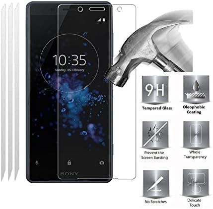 TeKKno® 3x TEMPERED GLASS 9H Hardness LCD Screen Protector Guard Cover for Sony Xperia XZ2