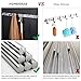 HOMEIDEAS Coat Hook Rack Wall Mounted 16-Inch SUS304 Stainless Steel Brushed Nickel Towel and Key Hook Rail 6 Hooks