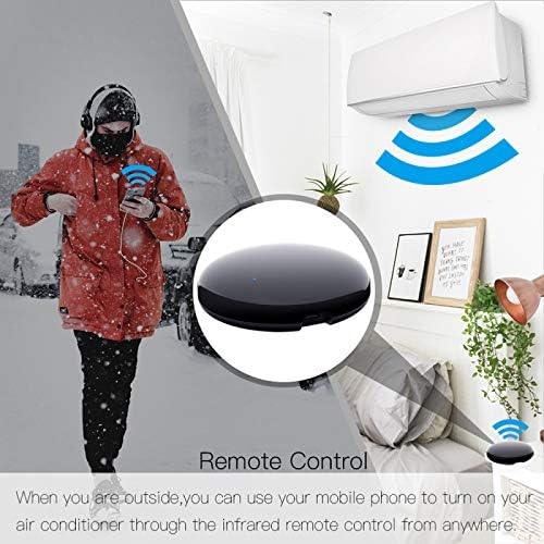 Akin Smart Infrarot Fernbedienung WiFi Infrarot Home Control Hub Programmierbar One For All Universal IR Fernbedienung Kompatibel mit AlexaGoogle Assistant