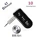 IChanger Wireless Bluetooth 4.1 Receiver Hands-Free Car Kits with 3.5mm Output for Home/Car Audio Stereo System Supporting Two Phones And IOS/ Siri (Black)