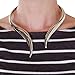Humble Chic Hinge Bib Necklace - Oversized Asymmetrical Statement Collar Open Choker, Silver-Tone, Metallic White