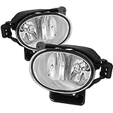 JdragonFog Light Compatible for 2007-2008 Acura TL Base Type-S Fog Lights Bumper Lamps Clear Pair Set with Bulbs