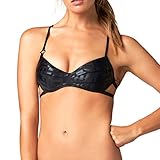 Fox Racing Womens Splash Push Up Fixed Halter Top Medium Black