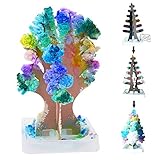 Newdanceus Christmas Magic Growing Tree Crystal Blossom Paper Tree Decoration Novelty Toys Gifts for Kids