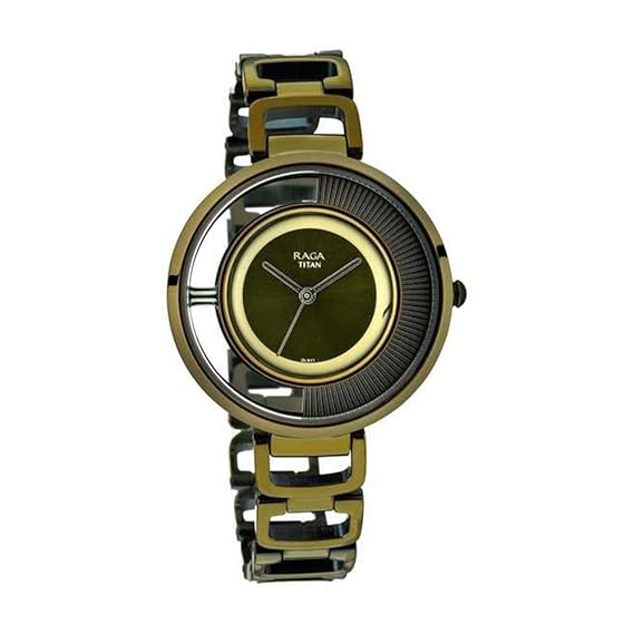 Buy Titan Raga Moments of Joy Analog Green Dial Women's Watch95140QM01