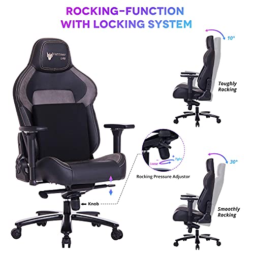 Fantasylab Big and Tall Gaming Chair for Big Guys, Gamer Chair Adults