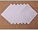 Milesky White Handkerchiefs Premium 60s Cotton 11 Inches (Pack of 6)