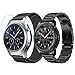 Valkit Compatible Gear S3 Frontier/Classic Watch Bands, 22mm Stainless Steel Band Mesh Replacement Metal Strap +Screen Protector Compatible Samsung Gear S3 Frontier/S3 Classic/Galaxy Watch 46mm