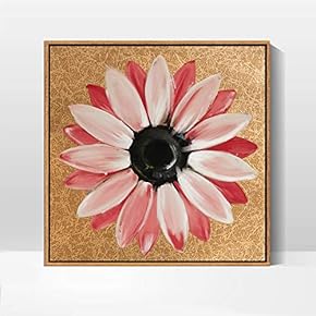 Framed Canvas Wall Art for Living Room, Bedroom Daisy Theme Canvas Prints for Home Decoration Ready to Hang - 16x16 inches