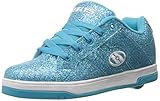 Heelys Girls' Split Sneaker, Blue Disco Glitter, 5 M US Big Kid