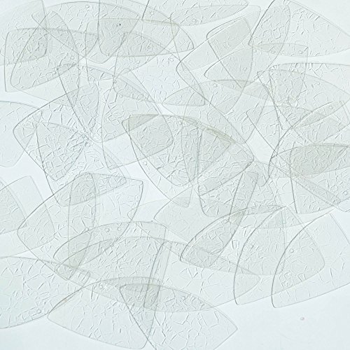 Crystal Crackle Mosaic Sequin Fishscale Fin 1.5 inch Couture Paillettes. Made in USA. Embroidery, bridal, arts, crafts, embellishment.