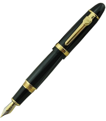 「JIN」 Amazon.com : Jinhao X159 Fountain Pen #8 Medium Nib, Black with