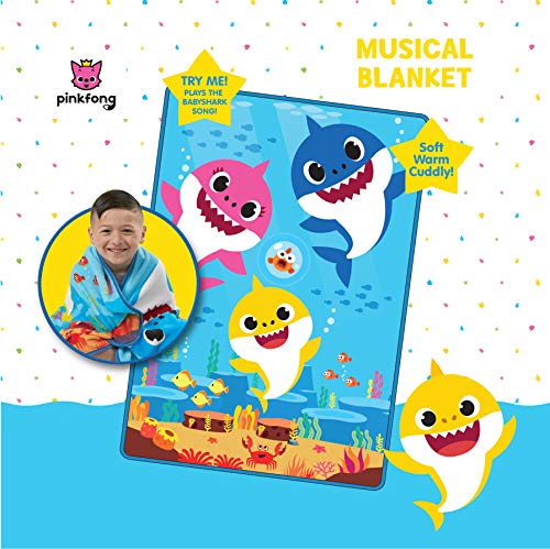 baby shark plush blanket