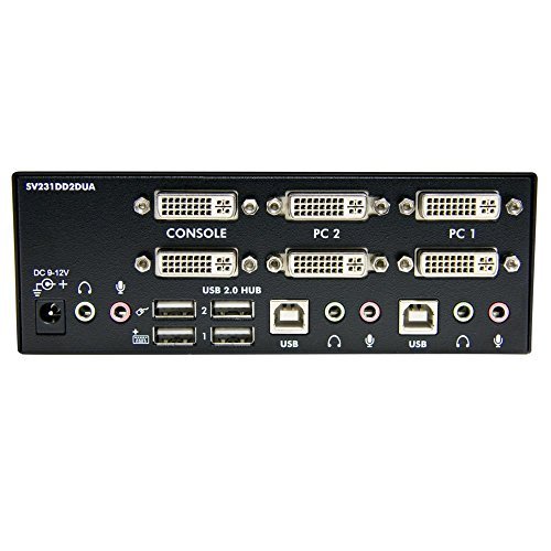 Startech.com SV231DD2DUA 2 Port Dual DVI USB KVM Switch