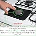 Stove Burner Cover Square, 4 Pack. Stove Protectors For Range Gas. Stove-top Burner cover Easy Clean. Double Thickness 0.2mm. Non Stick Cover To Protect Stove Burner and Keep it Clean. By MOSA