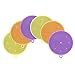 Accdata 6 Piece a-001 Silicone Sponges, Food-Grade Mildew-Free Dishwashing Scrubber for Washing Pot, Pan, Bowl, Fruit and Vegetables