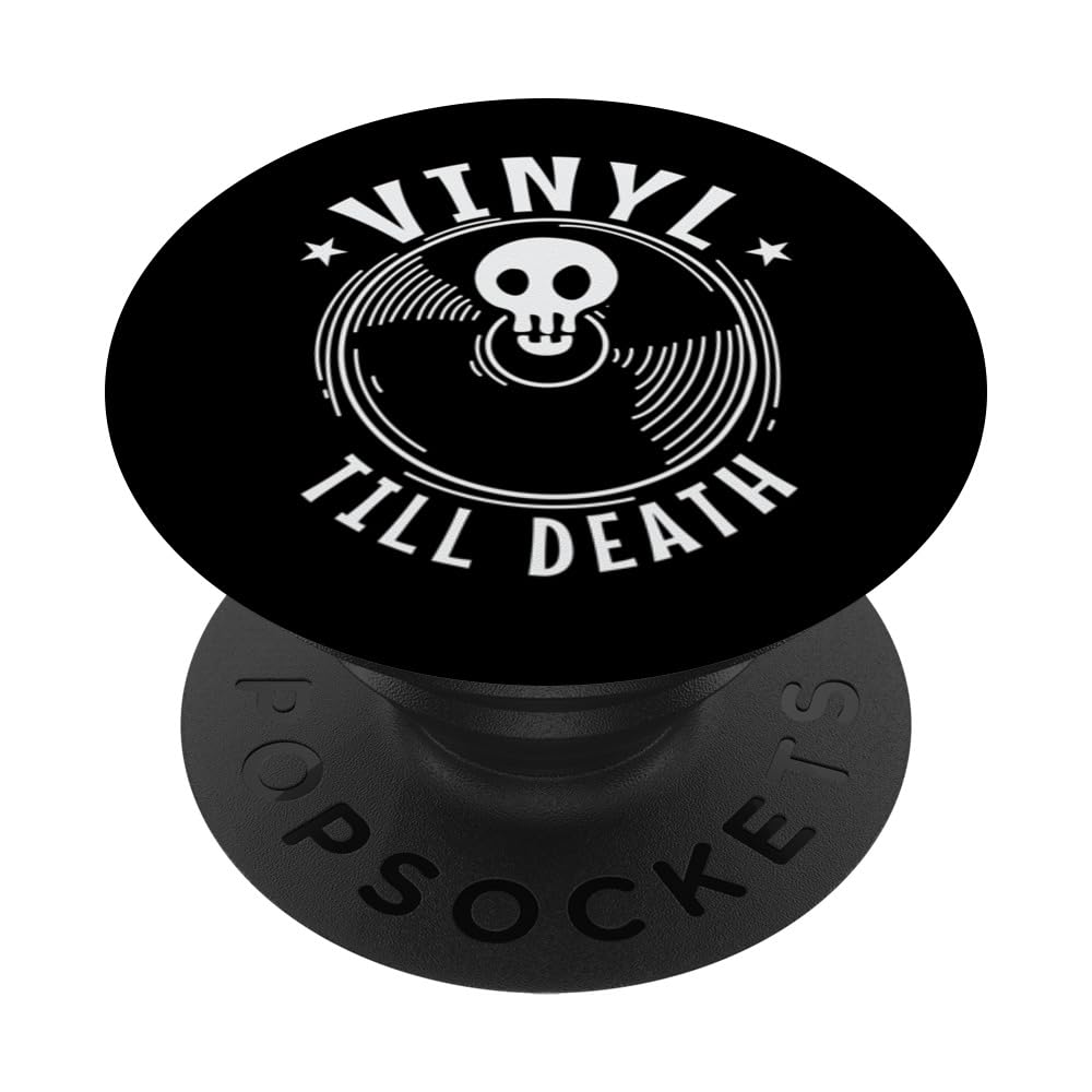 Vinyl till Death Record Music Song PopSockets Swappable PopGrip