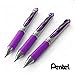Pentel EnerGel XM BL77 - Retractable Liquid Gel Ink Pen - 0.7mm - 54% Recycled - Purple - Pack of 3