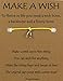 Thoughtful Greeting Card and Wish Bracelet Make a Wish with Wishbone Charm - Charmed Greeting