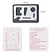 Credit Card Survival Wallet Pocket Tools+ Utility Key Multitool (8 pack) Thick Steel/Inch Scale Gifts for mens