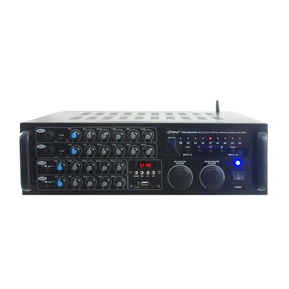 PYLE BLUETOOTH 2000 WATT KARAOKE MIXER RACK MOUNT MIXING AMPLIFIER USB/SD AUXIN 68888759489 eBay