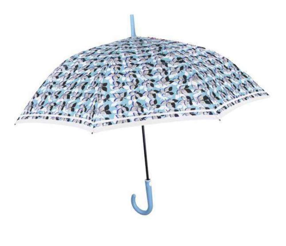 PERLETTI 26049 Floral Umbrella 102 cm 3 Col Automatic, Adults Unisex, 61 cm, Colour, 61 cm