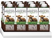 Maple Hill, Shelf Stable Milk, 100% Grass-Fed, Organic-12 pack- 8 oz Cartons Whole Chocolate Milk