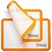 Teresa's Kitchen - Silicone Baking Mat - Nonstick - Baking Sheet for Oven or Toaster Oven - Cookie Sheets - Orange - Set of 2