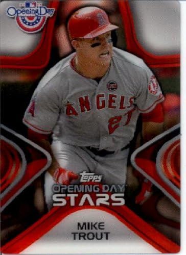 2014 Topps Opening Day Stars 3-D Baseball Card #ODS-1 Mike Trout Angels
