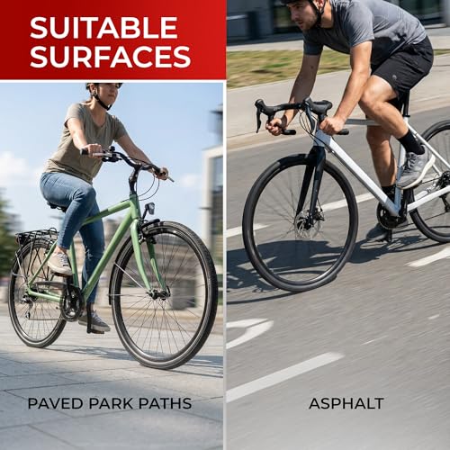 Fincci Gravel Copertoni Bici 700x35c - Set di Pneumatici Pieghevoli 28" con Protezione Antiforatura 1 mm e 2 Camere d'aria 37-622 - Gomme per Montagne & Elettrica Bici, City Bike Uomo & Donna