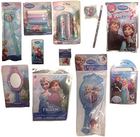 Disney Frozen 12 Piece Filler Set For Easter Baskets, Birthday Gifts, and any other Special Occassions featuring Princess Elsa, Anna, and Olaf