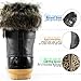 DailyShoes Women's Snow Booties Up Ankle Buckle Duck Padded Mud Rubber Rain Boots