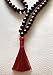 Rosewood red sandalwood 8mm handmade 108+1 beads prayer japa mala necklace -Energized yoga meditation beads jaap mala - W/Free Velvet or 100% Jute Mala Pouch - US Seller