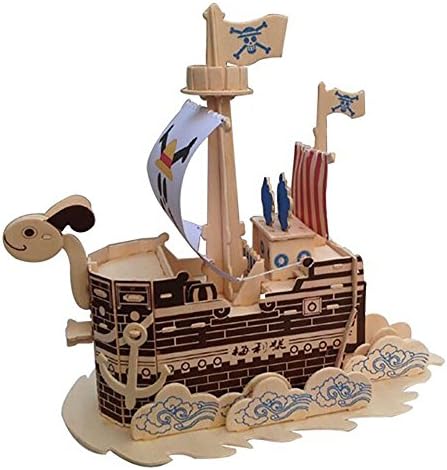 3d Wooden Puzzle Going Merry Pirate Ship Model