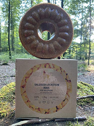 Wildlutscher Leckstein salziger Mais mit gemahlenen Mais 1,8 kg (14,39 €/kg) – Bild 3