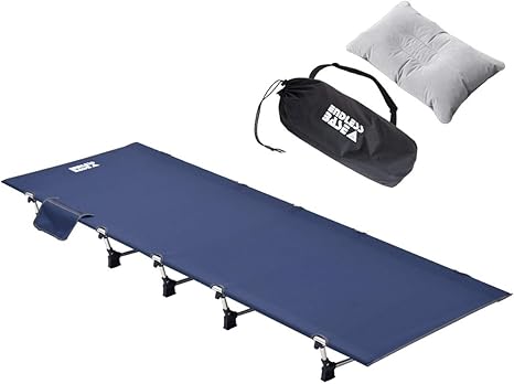 Amazon Co Jp Endless Base コット 0 70cm 収納バッグ付 アウトドア まくら付 アルミフレーム コンパクト ベッド キャンプ用品 ネイビー 03am ホーム キッチン
