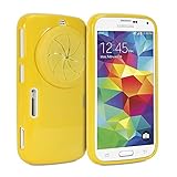 Galaxy K Zoom Case, GMYLE Zoom Case with Lens Cover for Samsung Galaxy K (S5 Zoom) - Yellow TPU Protective Soft Case with Camera Lens Cover