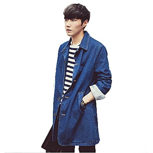 Denim デニム コート メンズ デニム シャツ デニムコート メンズ インポート 長袖シャツ ロング丈 ロングコート デニム コート G ジャン ジャケット 長袖 上着 アウター メンズ 80 オフ Test Formadiesel Com