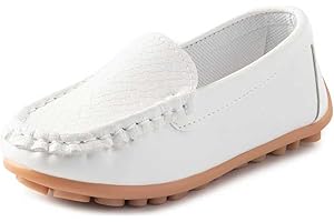 Fudaolee Boys Girls Loafers Dress Flats Slip-On Oxford Casual Moccasins School Walking Boat Shoes(Toddler/Little Kid/Big Kid)