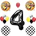 Combined Brands Mickey Mouse Roadster Racer Party Supplies 4th Birthday Party Balloon Set