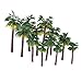 WINOMO 12 PCS Model Trees Mini Layout Rainforest Plastic Train Palm Tree Diorama Scenery 16 * 10 * 5cm
