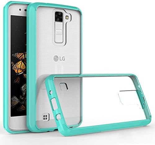 LG Escape 3 Case, LG Phoenix 2 Case, LG K8 Case, Kaesar Crystal Clear Ultra Slim Anti Scratch Bumper Case with Clear Back Panel Protective Case Cover for LG Escape 3 / LG Phoenix 2 / LG K8 - Emerald