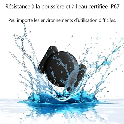 Traceur GPS Voiture Compatible avec iOS et Android,2026 Smart Traceur Tag Tracker GPS Localisateurs D'Objets Bluetooth Couverture Mondiale en Temps Réel,Localisateurs Tags pour Voiture Animaux