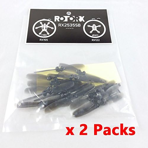65Drones RotorX Smoky Black RX2535SB 2.5" Quad Blade Propellers (2 packs)
